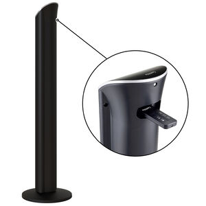CoolVia 46 in. Oscillating Tower Fan with 3 Speed Setting & Remote Control - Black, , hires