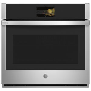 GE Profile 30" 5.0 Cu. Ft. Electric Smart Wall Oven with True European Convection & Self Clean - Stainless Steel, , hires