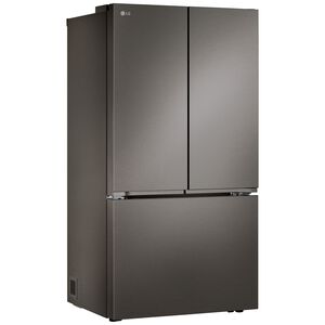 LG 36 in. 26.5 cu. ft. Smart Counter Depth French Door Refrigerator with Internal Water Dispenser - Black Stainless Steel, , hires
