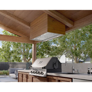 Zephyr 36 in. Standard Style Range Hood with 3 Speed Settings, 1200 CFM & 4 LED Lights - Stainless Steel, , hires