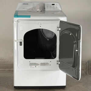 Samsung 27 in. 7.2 cu. ft. Electric Dryer with Delicate Cycle & Sensor Dry - White (Open Box Good Condition), , hires