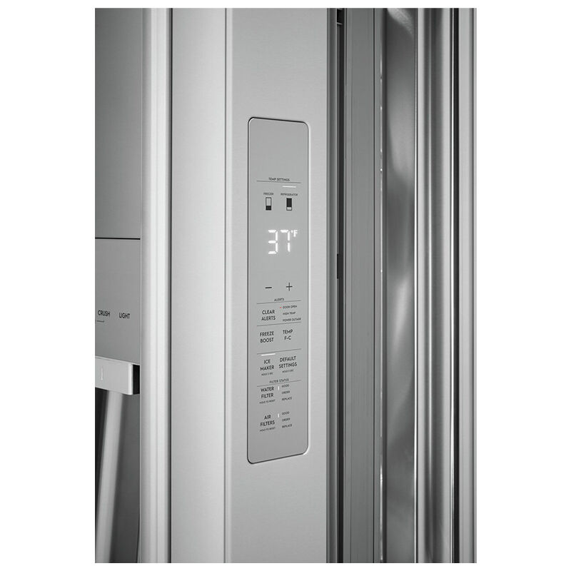 Electrolux 36 in. 21.4 cu. ft. Counter Depth 4-Door French Door Refrigerator with Ice & Water Dispenser - Stainless Steel, , hires