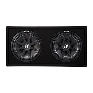 Kicker Dual 12" 2 Ohm Ported Subwoofer Box, , hires