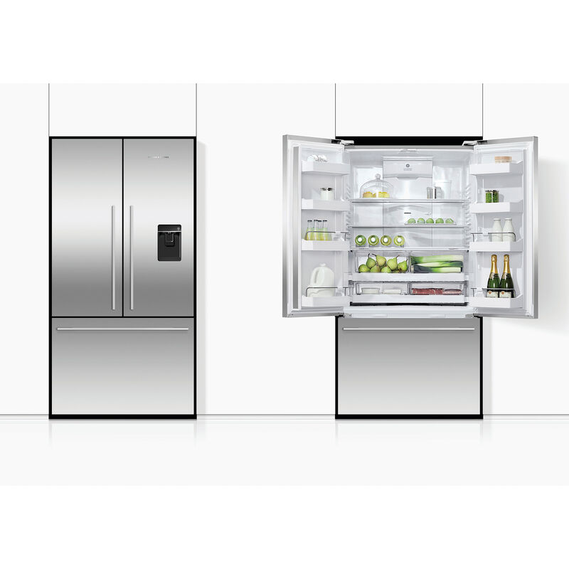 Fisher & Paykel Series 7 36 in. 20.1 cu. ft. Smart Counter Depth French Door Refrigerator with Water Dispenser - Stainless Steel, , hires