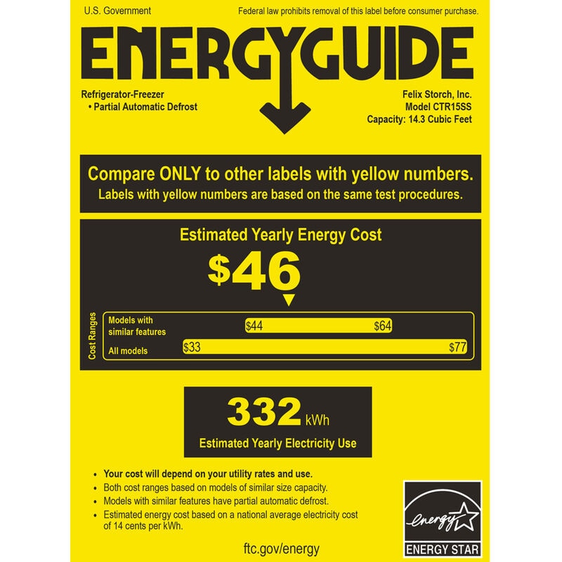 Summit 28 in. 14.3 cu. ft. Counter Depth Top Freezer Refrigerator - Stainless Steel, Stainless Steel, hires