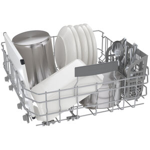 Bosch 800 Series 24 in. Top Control Smart Dishwasher with 42 dBa Sound Level, 3rd-Rack & CrystalDry - Black Stainless, Black Stainless, hires