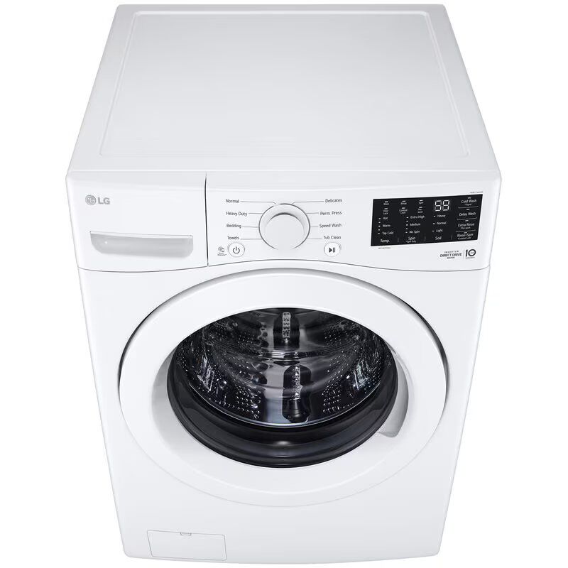 LG 27 in. 5.0 cu. ft. Stackable Front Load Washer with 6 Motion Technology Tub Clean System Speed Wash Cycle White P.C. Richard Son