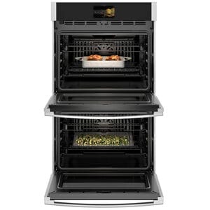 GE Profile 30 in. 10 cu. ft. Smart Top Control Electric Double Wall Oven with True European Convection - Stainless Steel, Stainless Steel, hires