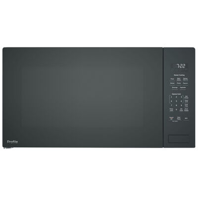 GE Profile 25 in. 2.2 cu. ft. Smart Built-In Microwave with Sensor Cooking - Black | PCWK22U1WBB