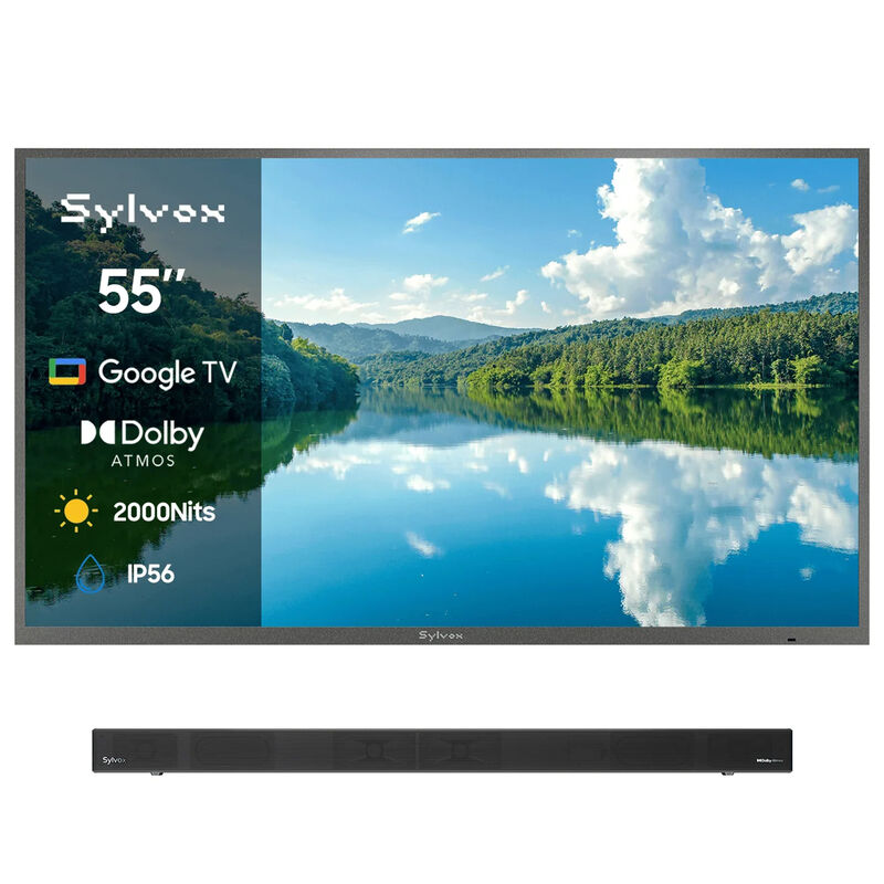 Sylvox - Pool Pro 3.0 55" Class Full Sun 4K UHD LED Smart Google Outdoor TV, , hires