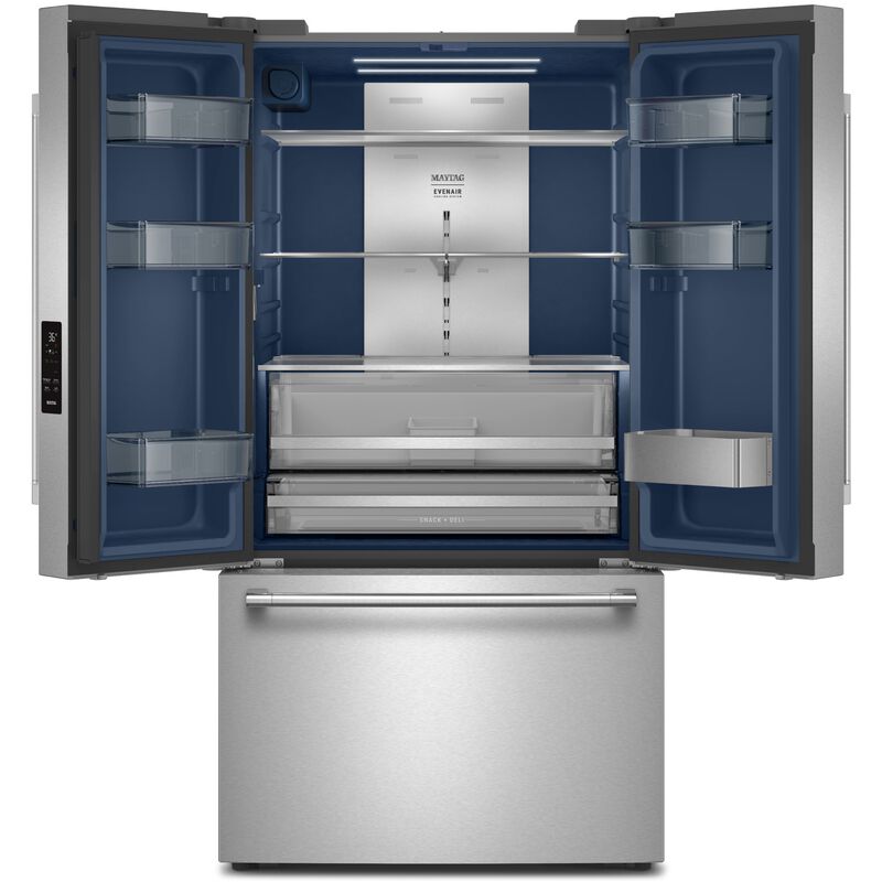 Maytag 36 in. 30.5 cu. ft. French Door Refrigerator with Internal Water Dispenser - Fingerprint Resistant Stainless Steel, , hires