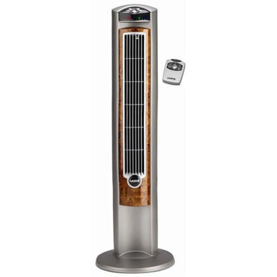 Lasko 43 in. Oscillating Tower Fan with 3 Speed Settings, Ionizer & Remote Control - Brown | 2554