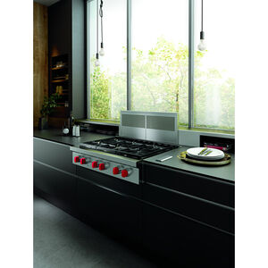 Wolf 36 in. Convertible Downdraft with 1200 CFM, 3 Fan Speeds & Digital Control - Stainless Steel, , hires