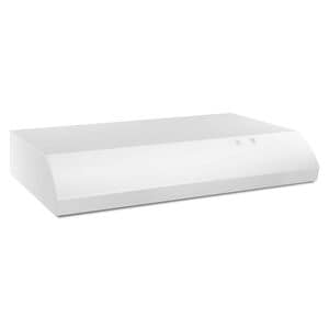 Whirlpool 30 in. Ducted Standard Style Range Hood with 190 CFM, 2 Fan Speeds & 1 Incandescent Light - White, , hires