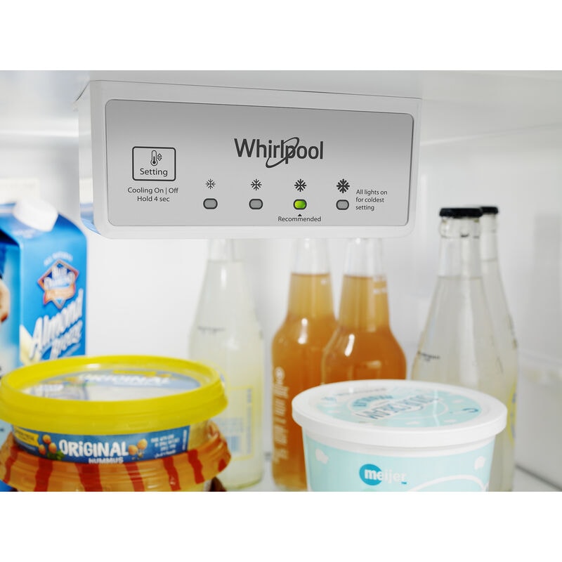 Whirlpool 28 in. 18 cu. ft. Top Freezer Refrigerator - Metallic Steel, Metallic Steel, hires