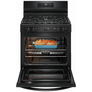 Frigidaire 30 in. 5.1 cu. ft. Gas Range with 5 Sealed Burners - Black, , hires