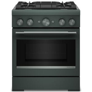 KitchenAid Commercial-Style 30 in. 4.1 cu. ft. Air-Fry True European Convection Dual Fuel Range with 4 Sealed Burners - Juniper, , hires