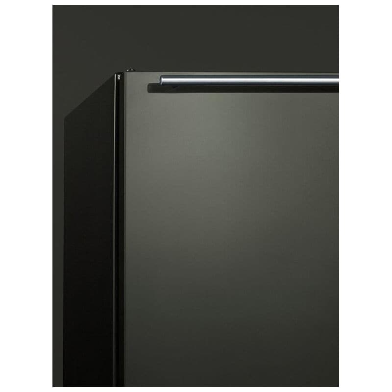 Summit 24 in. 4.6 cu. ft. Undercounter Refrigerator - Black Stainless Steel, , hires