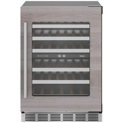 Thermador Freedom Collection 24 in. Compact Built-In Wine Cooler with 41 Bottle Capacity, Dual Temperature Zones & Digital Control - Custom Panel Ready | T24UW905RP