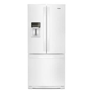 Whirlpool 30 in. 19.7 cu. ft. French Door Refrigerator with Water Dispenser - White, White, hires