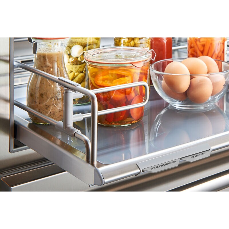 Sub-Zero Pro 48 in. 30.4 cu. ft. Built-In Smart Counter Depth 6-Door Side-by-Side Refrigerator with Glass Door & Ice Maker - Stainless Steel, , hires