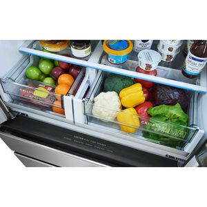Frigidaire Professional 36 in. 21.4 cu. ft. Smart Counter Depth 4-Door French Door Refrigerator with Ice & Water Dispenser - Stainless Steel, , hires