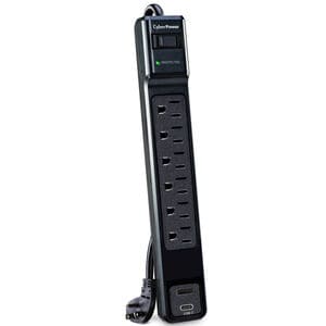 CyberPower P604UCBK Surge Protector - Black, , hires