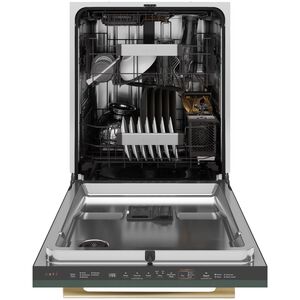 Cafe 24 in. Top Control Flush-Mount Smart Dishwasher with 44 dBA Sound Level, 3rd-Rack & Dual Convection Ultra Dry - Custom Panel Ready, , hires