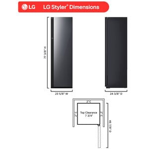 LG Studio Styler Smart Steam Closet with Dual TrueSteam Technology, Dynamic MovingHanger & Built-In HandySteamer, , hires