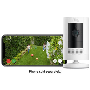 Ring Wireless Stick Up Indoor/Outdoor 1080p Security Camera - White, , hires