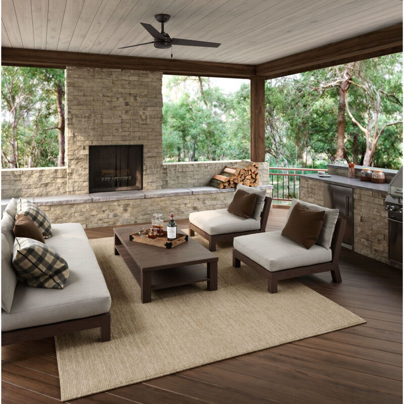 Hunter Cassius 52" Indoor/Outdoor Ceiling Fan - Bronze, Bronze, hires