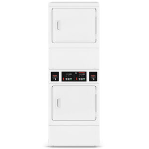 Speed Queen 27 in. 7.0 cu. ft. Commercial Stacked Gas Dryer - White, , hires