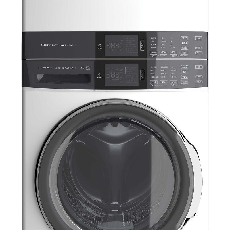 Electrolux 27 in. 4.5 cu. ft. Gas Front Load Laundry Center with LuxCare Dry, Optic Whites Cycle, Sensor Dry, Sanitize & Perfect Steam Cycle - White, White, hires