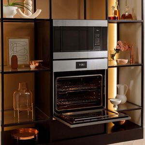 Cafe Minimal Series 30 in. 5 cu. ft. Smart Electric Single Wall Oven with True European Convection - Platinum Glass, Platinum Glass, hires