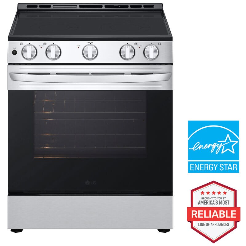 LG 30 in. 6.3 cu. ft. Slide-In Electric Range with Radiant Burners - Stainless Steel, , hires