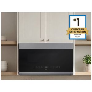 Samsung 30 in. 2.1 cu. ft. 1000W Smart Over-the-Range Microwave with 500 CFM & Sensor Cooking - Stainless Steel, , hires