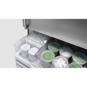 Fisher & Paykel Series 5 31 in. 17.1 cu. ft. Smart Counter Depth Bottom Freezer Refrigerator with Ice Maker, Left Hinge with Ice Maker - Stainless Steel, , hires