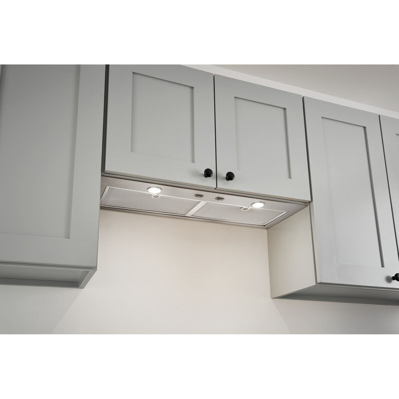 Broan BBN1 Series 24 in. Convertible Standard Style Range Hood with 300 CFM, 2 Fan Speeds & 2 LED Lights - Stainless Steel, , hires