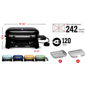 Weber Lumin Portable Electric Grill - Black, , hires