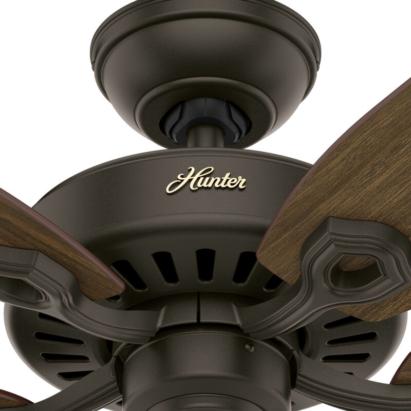 Hunter 52 inch Builder Ceiling Fan and Pull Chain - New Bronze, Bronze, hires