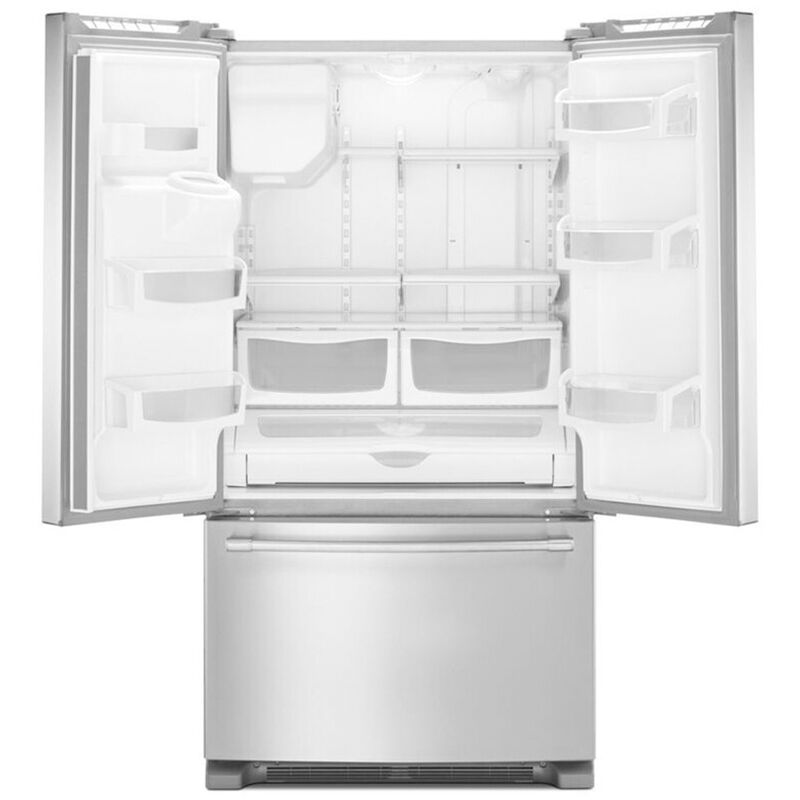 Maytag 36 in. 24.7 cu. ft. French Door Refrigerator with External Ice & Water Dispenser- Stainless Steel, , hires