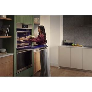 LG Studio 30 in. 9.4 cu. ft. Smart Front Control Speed/ SteamElectric Double Wall Oven with True European Convection - Stainless Steel, , hires