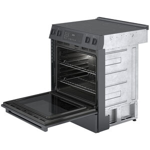 Bosch 800 Series 30 in. 4.6 cu. ft. Convection Oven Slide-In Electric Range with 5 Smoothtop Burners - Black Stainless Steel, , hires