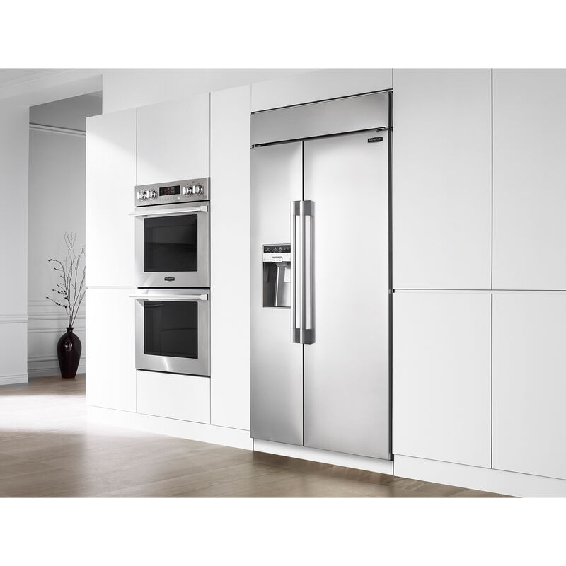 Signature Kitchen Suite 30 in. 9.4 cu. ft. Smart Front Control Electric Double Wall Oven with True European Convection - Stainless Steel, , hires