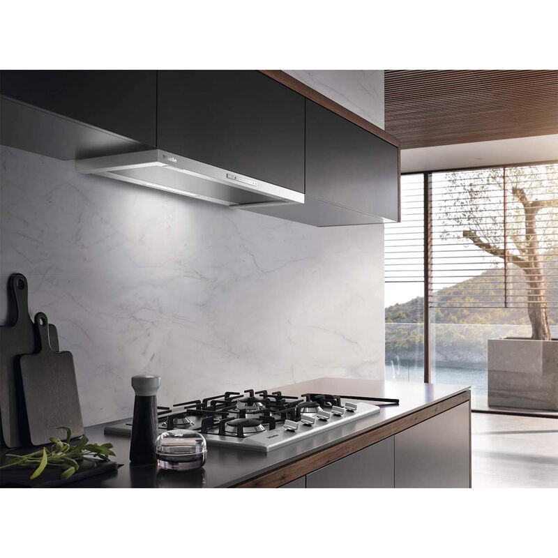 Miele 30 in. Slide-Out Style Smart Range Hood with 3 Speed Settings, 625 CFM & 1 LED Light - Stainless Steel, , hires