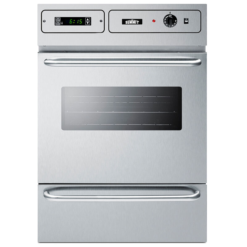 Summit 24 in. 2.9 cu. ft. Electric Single Wall Oven - Stainless Steel, , hires
