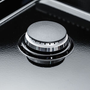 Viking 3 Series 30 in. 4.7 cu. ft. True European Convection Dual Fuel Range with 5 Sealed Burners - Cast Black, , hires