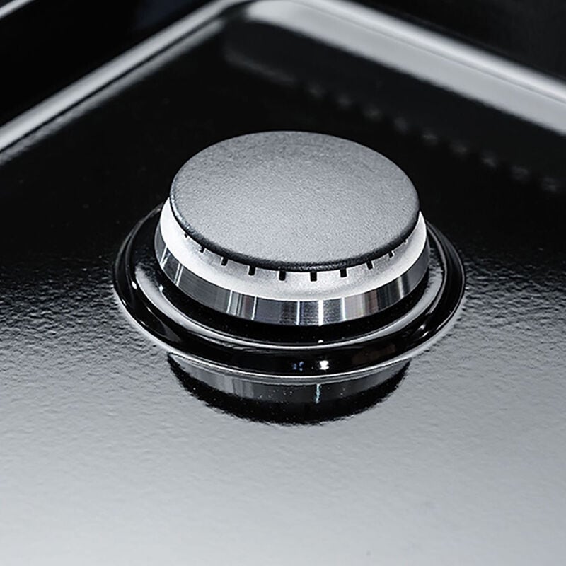 Viking 3 Series 30 in. 4.7 cu. ft. True European Convection Dual Fuel Range with 5 Sealed Burners - Cast Black, , hires