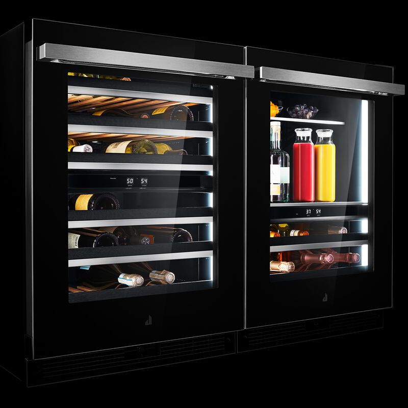 JennAir Noir Series 24 in. 5.0 cu. ft. Built-In Beverage Center with Fixed Shelves & Digital Control - Black, , hires