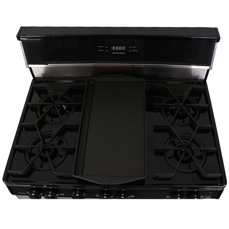 Premier Pro Series 36 in. 3.9 cu. ft. Oven Freestanding Gas Range with 6 Open Burners & Griddle - Stainless Steel, , hires